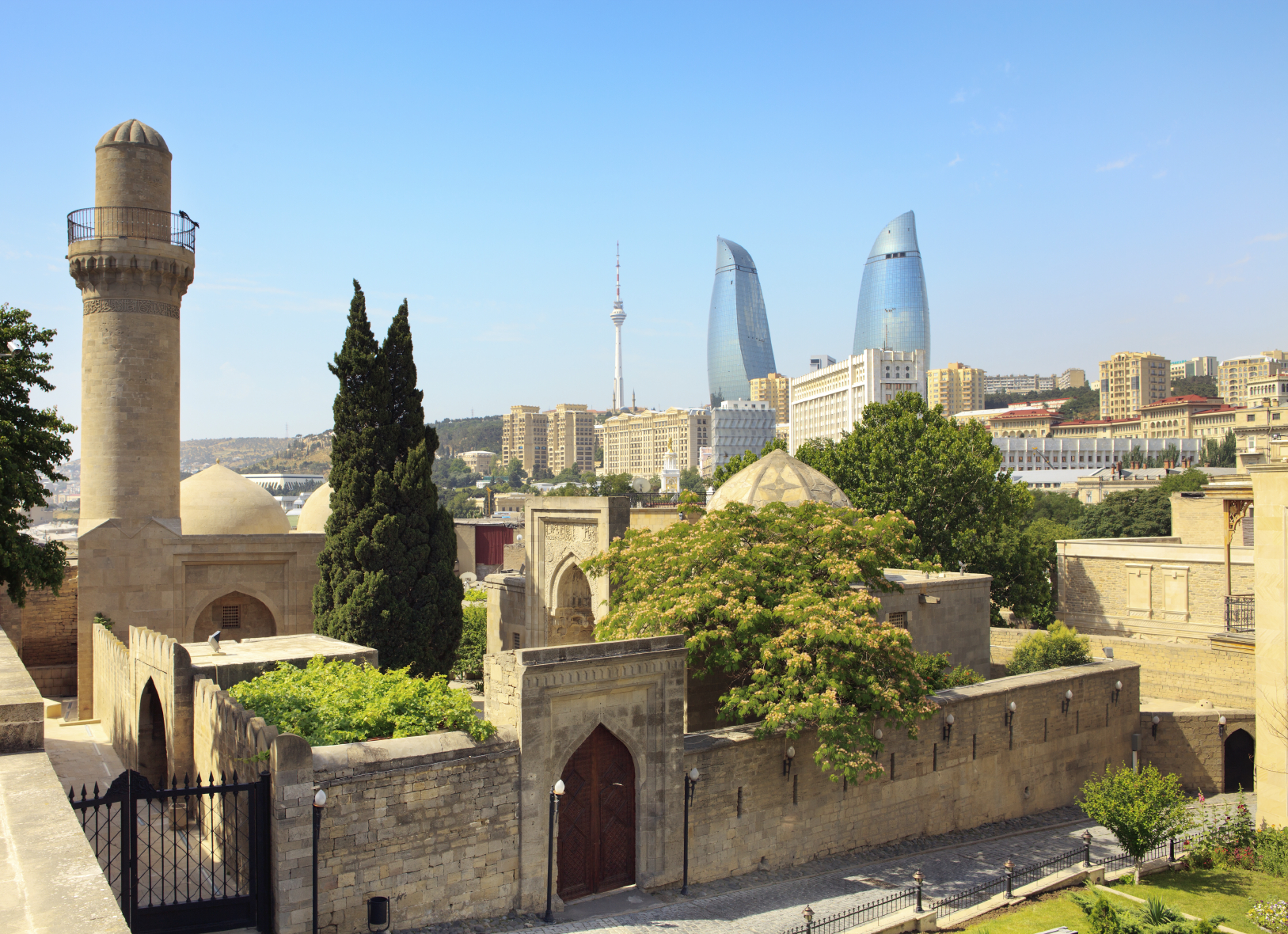 Shirvan shakir's Palace located in the Inner City of Baku, Azerbaijan, It was built in 14-15th century. The Inner City of Baku is in the list UNESCO World Heritage Site.