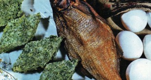 Baliq kutusu - Smoked fish and herb omelette
