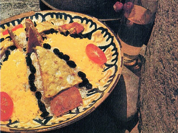 Shashandaz plov - Pilaf with omelette