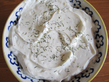 Shuyudlu suzme - Yoghurt cheese with dill