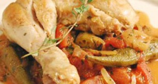 Toyuq soyutması - Poached chicken with pickles and tomatoes