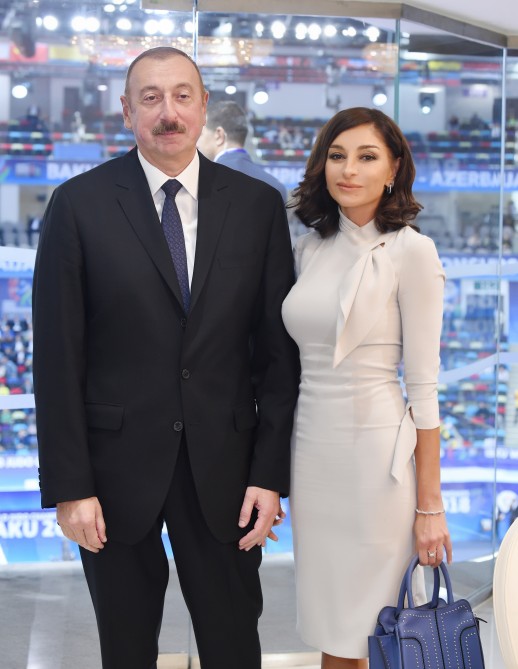 President Ilham Aliyev and first lady Mehriban Aliyeva