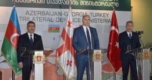 Azerbaijani, Turkish and Georgian defense ministers
