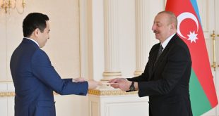 Azerbaijani President accepts credentials of incoming ambassador of Kazakhstan